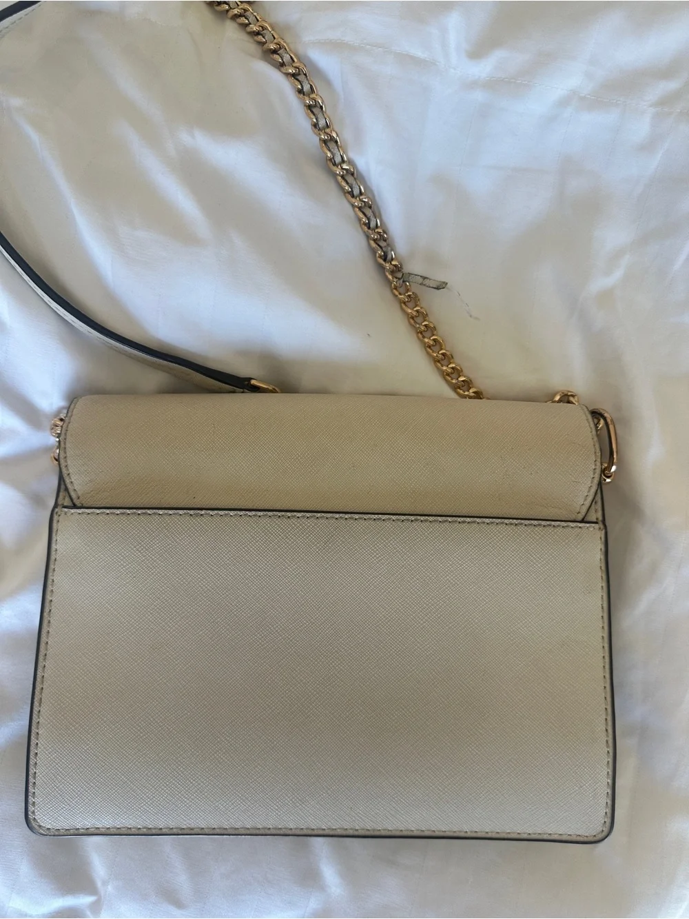 Tory Burch -  Robinson Small Chain Shoulder Bag in Cream